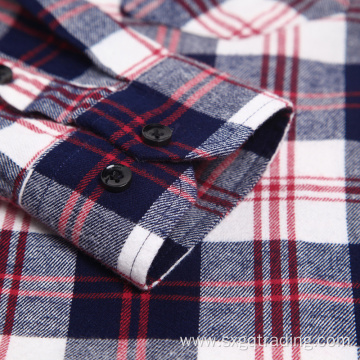 Fashion 100% cotton flannel shirt in winter